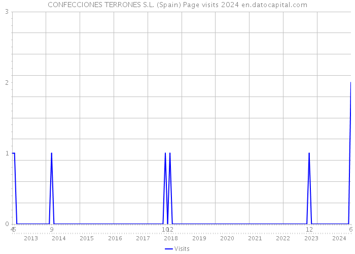 CONFECCIONES TERRONES S.L. (Spain) Page visits 2024 