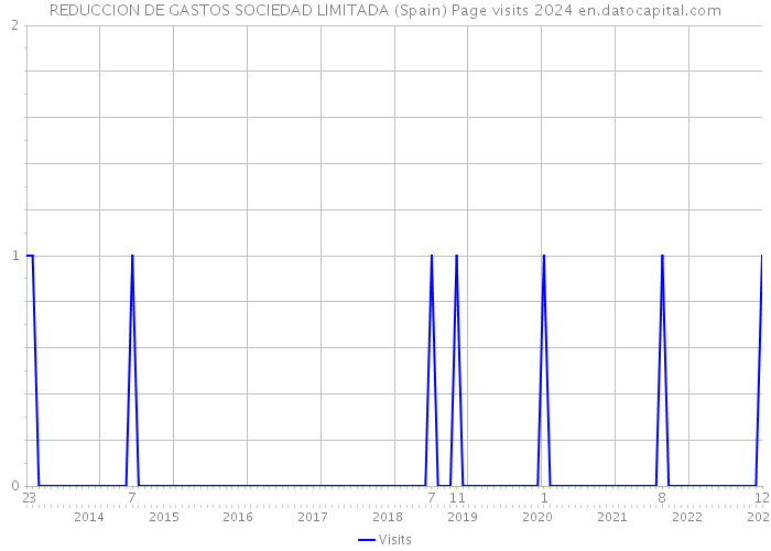 REDUCCION DE GASTOS SOCIEDAD LIMITADA (Spain) Page visits 2024 