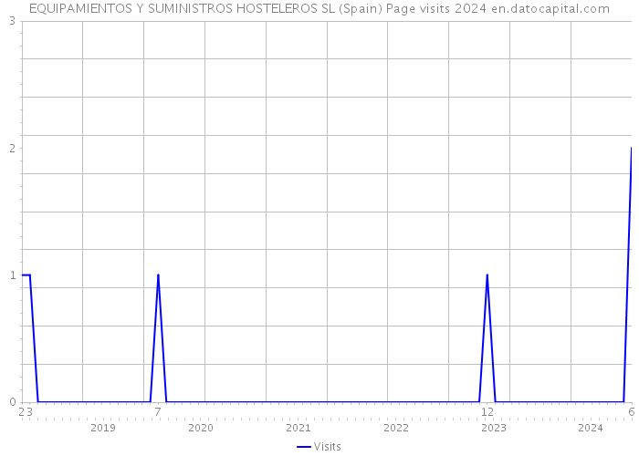 EQUIPAMIENTOS Y SUMINISTROS HOSTELEROS SL (Spain) Page visits 2024 