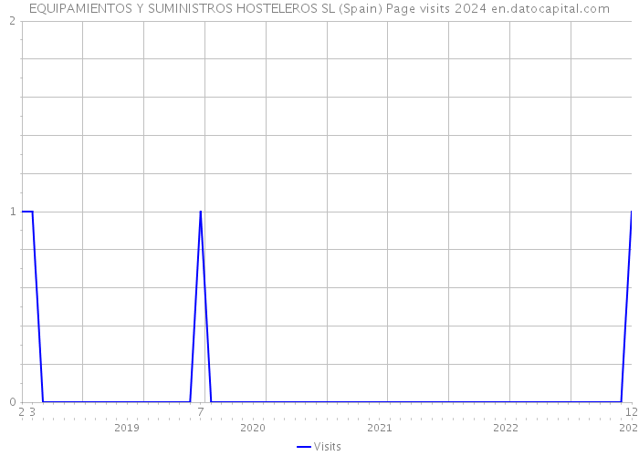 EQUIPAMIENTOS Y SUMINISTROS HOSTELEROS SL (Spain) Page visits 2024 
