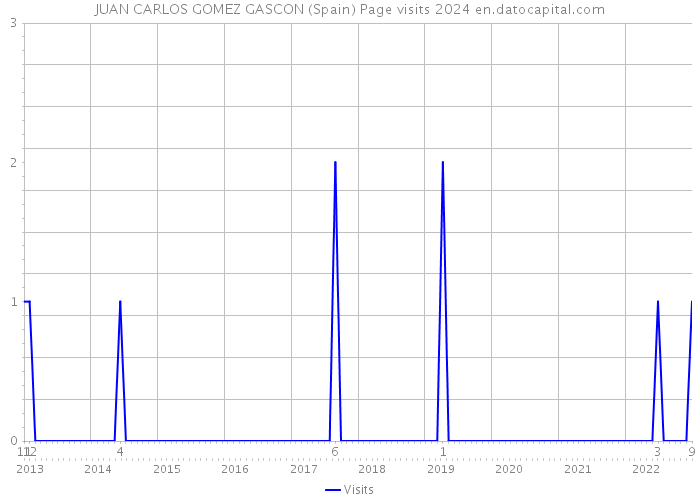 JUAN CARLOS GOMEZ GASCON (Spain) Page visits 2024 