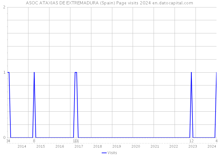 ASOC ATAXIAS DE EXTREMADURA (Spain) Page visits 2024 