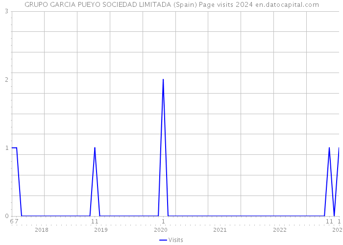 GRUPO GARCIA PUEYO SOCIEDAD LIMITADA (Spain) Page visits 2024 