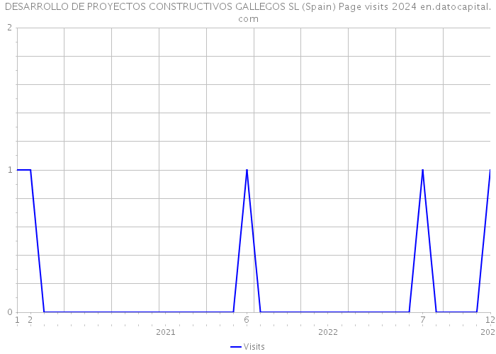 DESARROLLO DE PROYECTOS CONSTRUCTIVOS GALLEGOS SL (Spain) Page visits 2024 