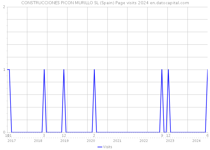 CONSTRUCCIONES PICON MURILLO SL (Spain) Page visits 2024 