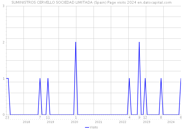 SUMINISTROS CERVELLO SOCIEDAD LIMITADA (Spain) Page visits 2024 