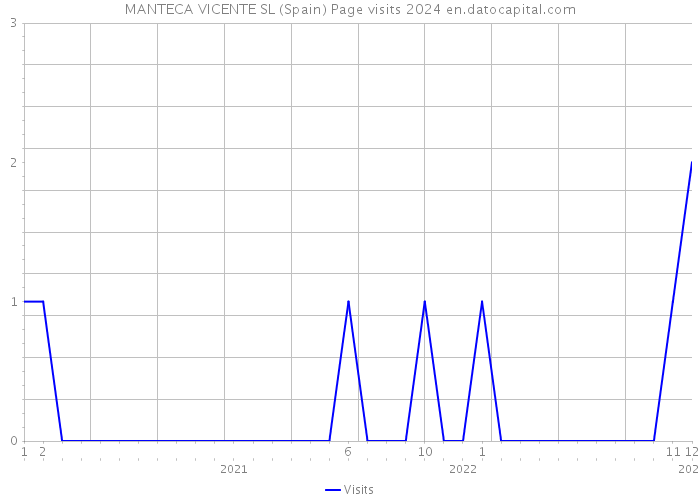 MANTECA VICENTE SL (Spain) Page visits 2024 