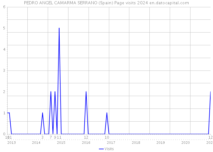 PEDRO ANGEL CAMARMA SERRANO (Spain) Page visits 2024 