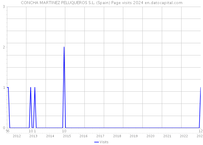 CONCHA MARTINEZ PELUQUEROS S.L. (Spain) Page visits 2024 