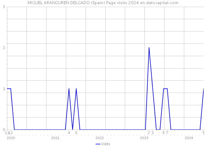 MIGUEL ARANGUREN DELGADO (Spain) Page visits 2024 