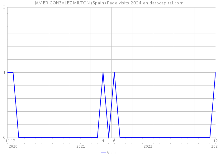 JAVIER GONZALEZ MILTON (Spain) Page visits 2024 