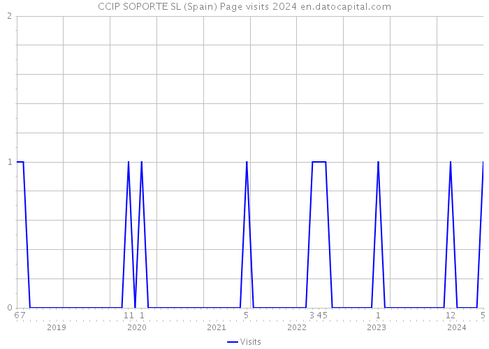 CCIP SOPORTE SL (Spain) Page visits 2024 