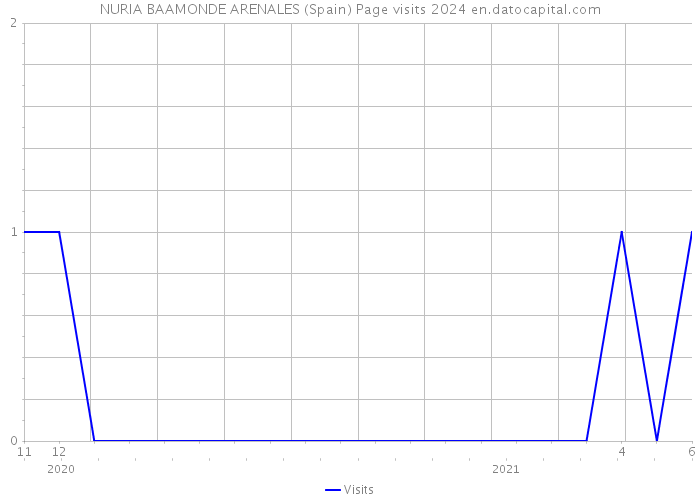 NURIA BAAMONDE ARENALES (Spain) Page visits 2024 