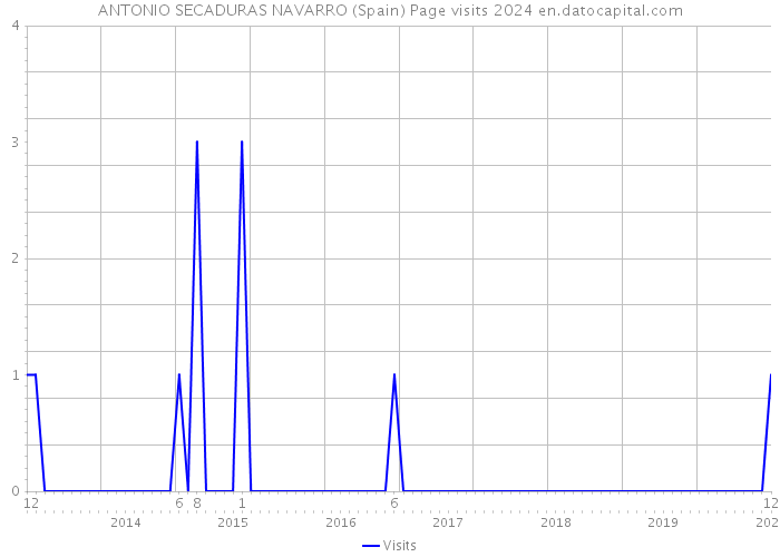 ANTONIO SECADURAS NAVARRO (Spain) Page visits 2024 
