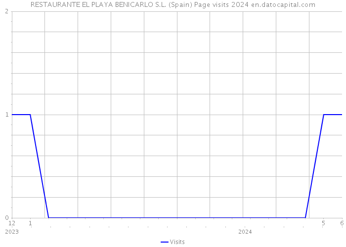 RESTAURANTE EL PLAYA BENICARLO S.L. (Spain) Page visits 2024 