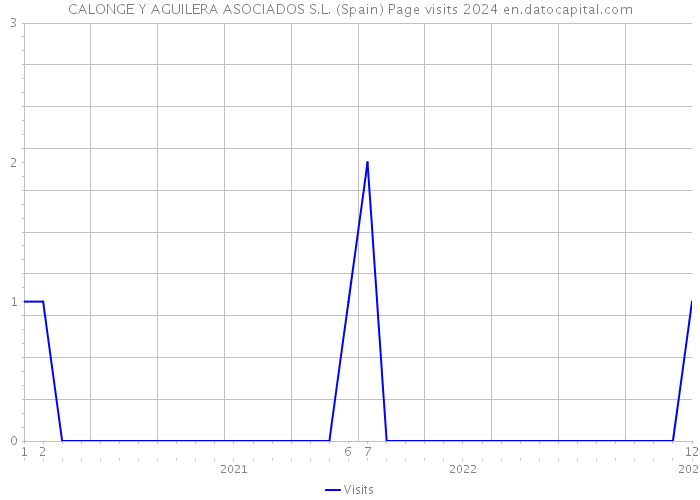 CALONGE Y AGUILERA ASOCIADOS S.L. (Spain) Page visits 2024 