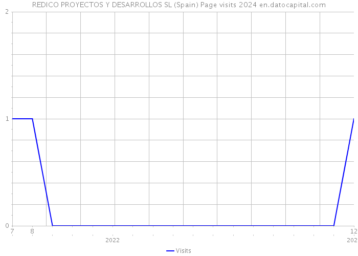 REDICO PROYECTOS Y DESARROLLOS SL (Spain) Page visits 2024 