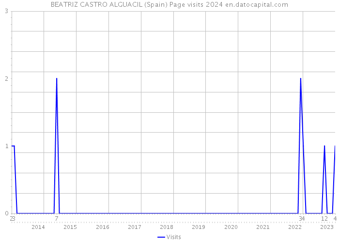 BEATRIZ CASTRO ALGUACIL (Spain) Page visits 2024 
