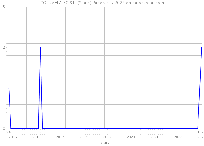 COLUMELA 30 S.L. (Spain) Page visits 2024 