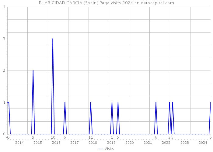 PILAR CIDAD GARCIA (Spain) Page visits 2024 