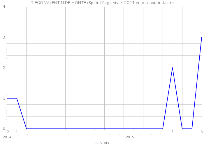 DIEGO VALENTIN DE MONTE (Spain) Page visits 2024 