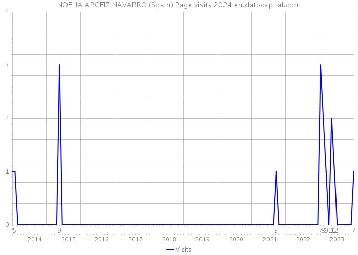 NOELIA ARCEIZ NAVARRO (Spain) Page visits 2024 