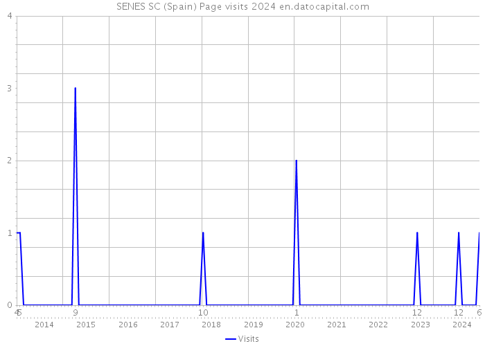 SENES SC (Spain) Page visits 2024 