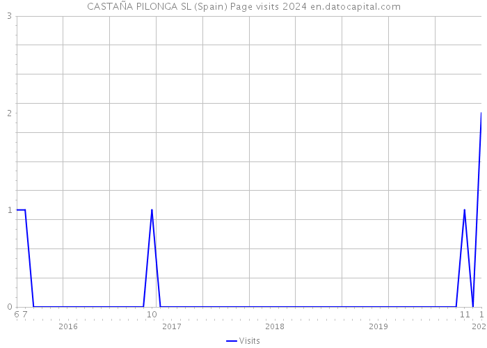 CASTAÑA PILONGA SL (Spain) Page visits 2024 