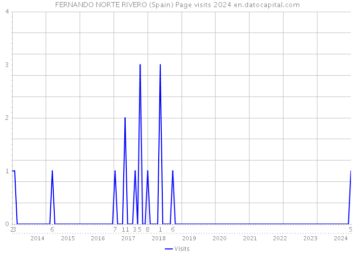 FERNANDO NORTE RIVERO (Spain) Page visits 2024 