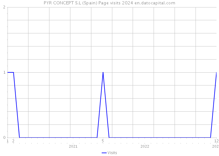 PYR CONCEPT S.L (Spain) Page visits 2024 