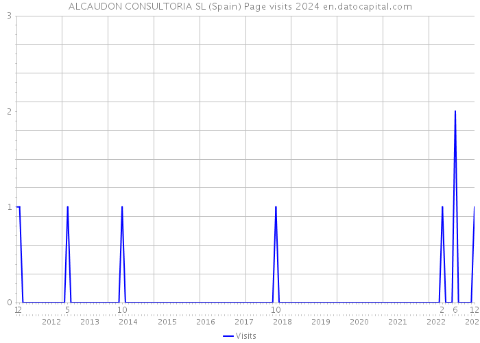 ALCAUDON CONSULTORIA SL (Spain) Page visits 2024 