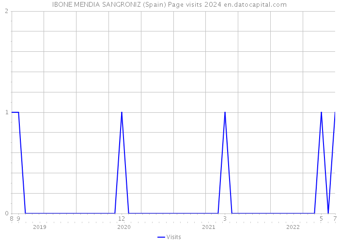 IBONE MENDIA SANGRONIZ (Spain) Page visits 2024 
