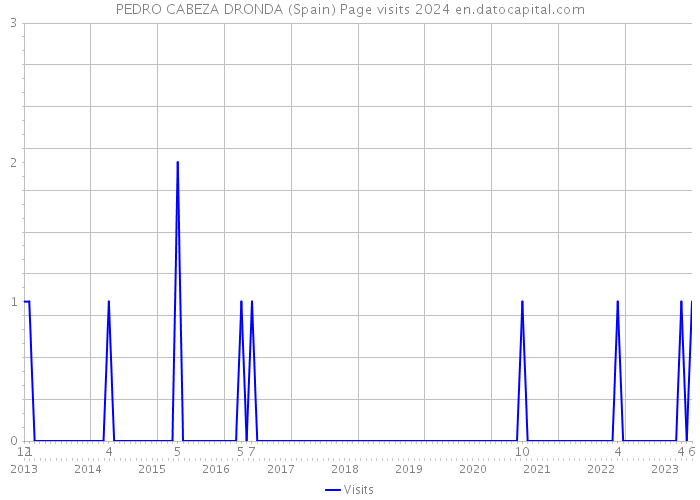 PEDRO CABEZA DRONDA (Spain) Page visits 2024 