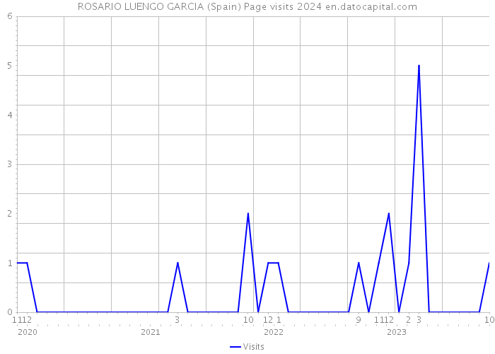 ROSARIO LUENGO GARCIA (Spain) Page visits 2024 