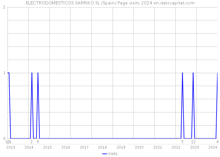 ELECTRODOMESTICOS SARRIKO SL (Spain) Page visits 2024 