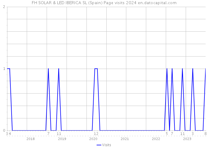 FH SOLAR & LED IBERICA SL (Spain) Page visits 2024 