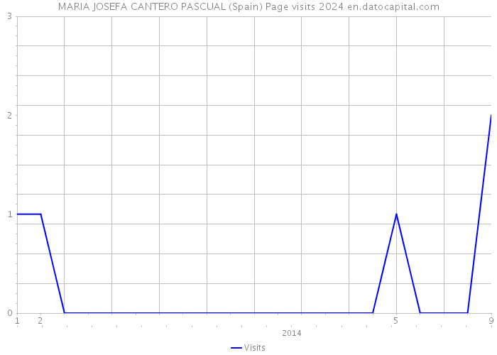 MARIA JOSEFA CANTERO PASCUAL (Spain) Page visits 2024 