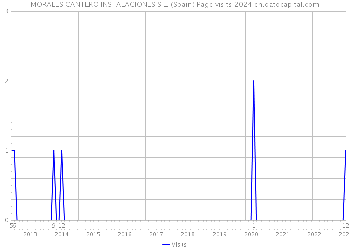 MORALES CANTERO INSTALACIONES S.L. (Spain) Page visits 2024 