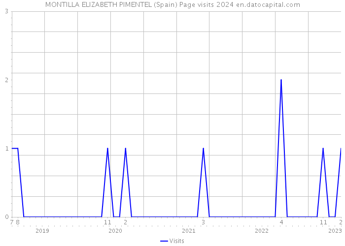 MONTILLA ELIZABETH PIMENTEL (Spain) Page visits 2024 