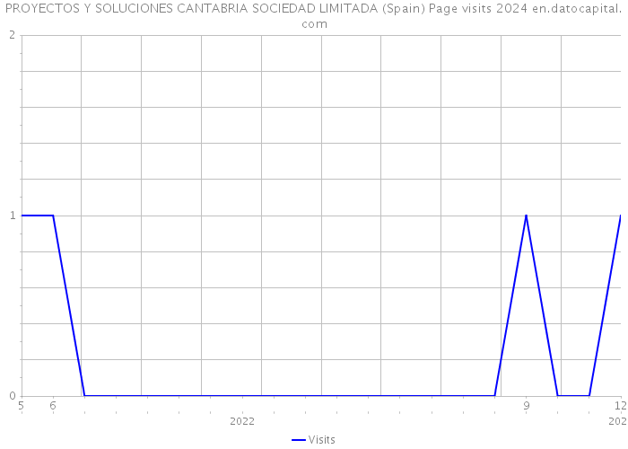 PROYECTOS Y SOLUCIONES CANTABRIA SOCIEDAD LIMITADA (Spain) Page visits 2024 
