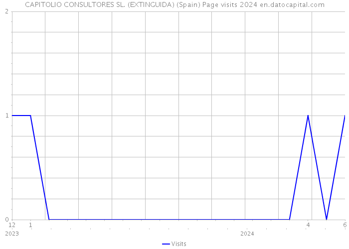 CAPITOLIO CONSULTORES SL. (EXTINGUIDA) (Spain) Page visits 2024 