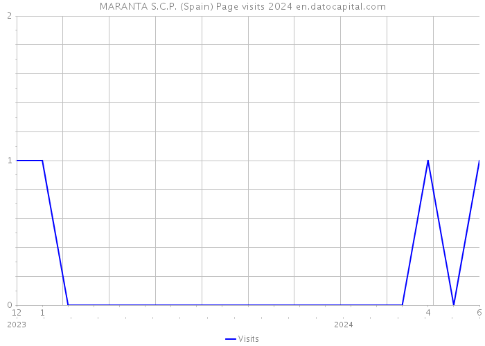 MARANTA S.C.P. (Spain) Page visits 2024 