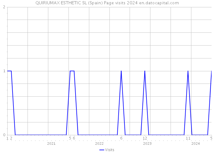 QUIRIUMAX ESTHETIC SL (Spain) Page visits 2024 
