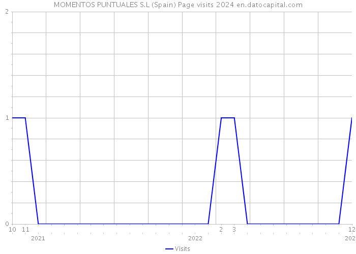 MOMENTOS PUNTUALES S.L (Spain) Page visits 2024 