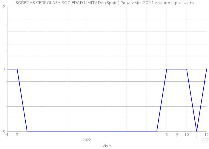 BODEGAS CERROLAZA SOCIEDAD LIMITADA (Spain) Page visits 2024 