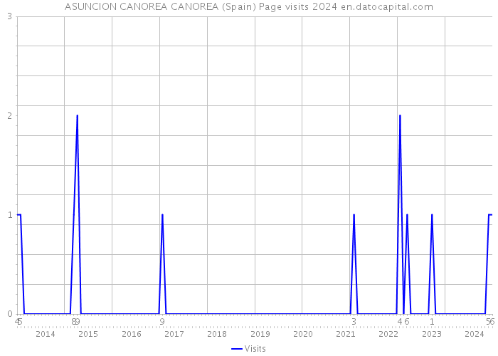 ASUNCION CANOREA CANOREA (Spain) Page visits 2024 