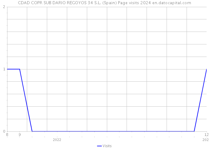 CDAD COPR SUB DARIO REGOYOS 34 S.L. (Spain) Page visits 2024 