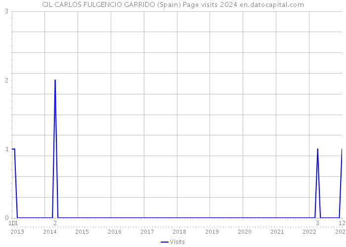 GIL CARLOS FULGENCIO GARRIDO (Spain) Page visits 2024 