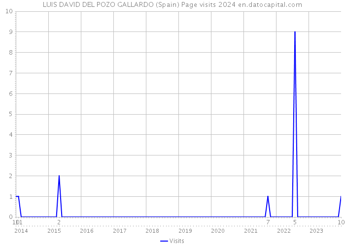 LUIS DAVID DEL POZO GALLARDO (Spain) Page visits 2024 