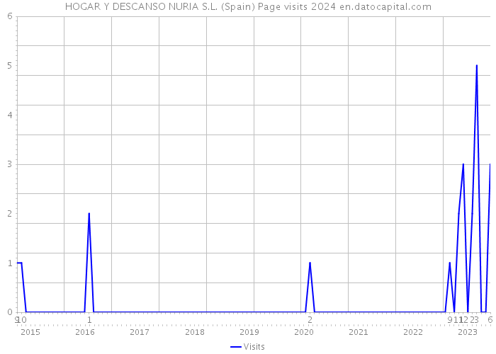 HOGAR Y DESCANSO NURIA S.L. (Spain) Page visits 2024 
